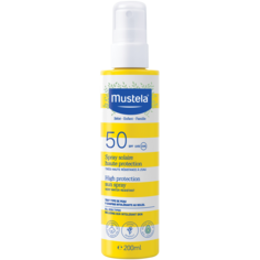 Mustela Spray Solaire солнцезащитный спрей для детей с SPF50, 200 мл
