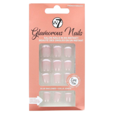W7 Glamorous Nails накладные ногти French Nail 01, 24 шт/уп.