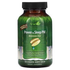 Пищевая добавка Irwin Naturals Power to Sleep PM, 50 мягких капсул с жидкостью