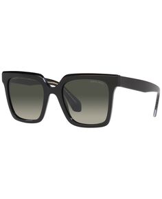 Женские солнцезащитные очки, 52 Giorgio Armani, черный