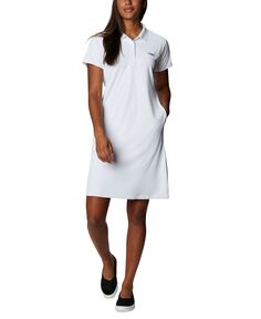 Женское платье-поло приливного цвета Columbia, белый