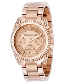 Женские часы Blair из нержавеющей стали с браслетом цвета розового золота, 41 мм Michael Kors