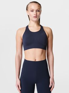 Бюстгальтер для тренировки Sweaty Betty Stamina, темно-синий