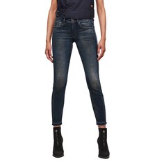 Джинсы G-Star 3301 Mid Waist Skinny Ripped Ankle, синий