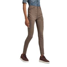 Брюки G-Star Kafey Ultra High Skinny Cargo, коричневый