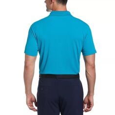 Мужская однотонная футболка-поло для гольфа классического кроя для вне гольфа Grand Slam