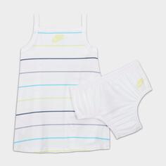 Платье Nike Let&apos;s Roll для девочек для младенцев, белый
