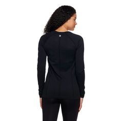 Женская бесшовная повседневная футболка Gaiam с длинными рукавами Gaiam, черный