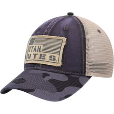 Мужская темно-серая кепка Colosseum Utah Utes OHT Military Appreciation United Trucker Snapback