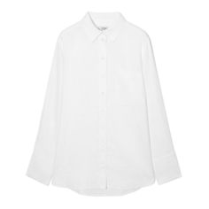 Рубашка COS Oversized Linen, белый