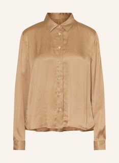 Блуза рубашка ROBERT FRIEDMAN NICOL aus Satin, светло-коричневый