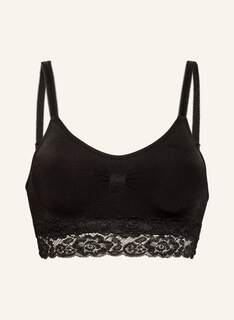 Бюстье MAGIC Bodyfashion COMFORT BRA SPAGHETTI LACE, черный