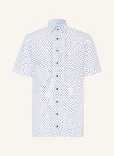 Рубашка OLYMP Kurzarm-Luxor 24/Seven modern fit aus Jersey, светло-синий