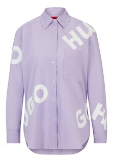Блуза HUGO ELODINA Oversize Fit, фиолетовый