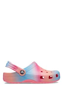 Розовые детские босоножки Classic с оттеночным эффектом Crocs, розовый