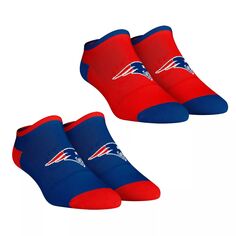 Женские носки Rock Em New England Patriots Core Team, комплект из 2 низких носков до щиколотки Unbranded