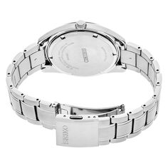 Мужские часы Essential из нержавеющей стали с белым циферблатом — SUR459 Seiko