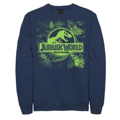 Мужской пуловер с логотипом Jungle Classic Jurassic World, синий