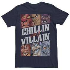 Мужская футболка Villains Chillin&apos; Like A Villain с групповым портретом Disney