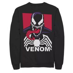 Мужской свитшот с логотипом Venom Tongue Out Comic Marvel