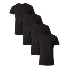 Big &amp; Tall Ultimate Cool Comfort FreshIQ футболки с круглым вырезом, набор из 4 шт. Hanes