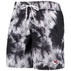 Мужские спортивные шорты Carl Banks Black Kansas City Chiefs Splash Volley Swim Shorts G-III