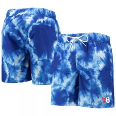 Мужские спортивные шорты для плавания Carl Banks Royal Philadelphia 76ers Splash Volley G-III