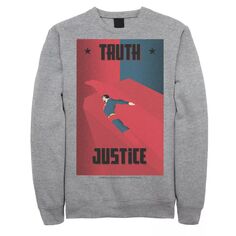 Мужской свитшот с плакатом «Правда и справедливость» о Супермене DC Comics