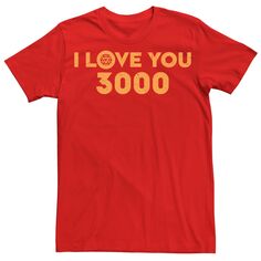 Мужская футболка с надписью «Marvel Avengers I Love You 3000» Licensed Character