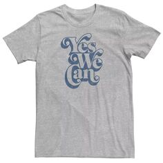 Мужская футболка с надписью Yes We Can в стиле ретро Licensed Character