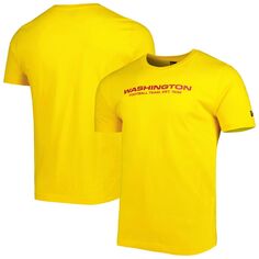 Мужская золотая футболка в тон цвета Washington Commanders League New Era