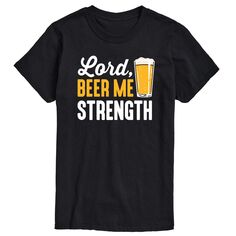 Футболка с рисунком Big &amp; Tall Lord Beer Me Strength License, черный