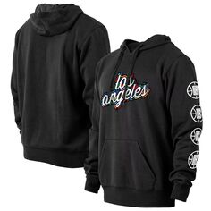 Мужской черный пуловер с капюшоном LA Clippers 2022/23 City Edition Big &amp; Tall New Era