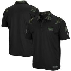 Мужская черная футболка-поло Clemson Tigers OHT Military Appreciation Sierra Polo Colosseum