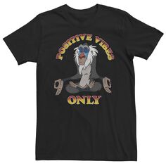 Мужская футболка с портретом The Lion King Rafiki Positive Vibes Disney