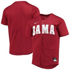 Мужская бейсбольная майка Crimson Alabama Crimson Tide Replica Nike