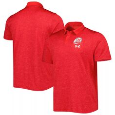 Мужская футболка-поло Red Utah Utes Static Performance Under Armour