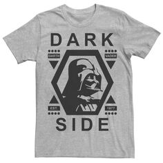 Мужская уличная футболка с геометрическим рисунком и рисунком Дарта Вейдера Dark Side Dark Side Star Wars