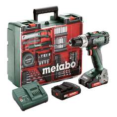 Аккумуляторная дрель Metabo BS 18 L Set18В 2x2Ач + SC 30