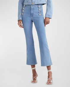 Укороченные расклешенные джинсы в матросском стиле Robertson Derek Lam 10 Crosby