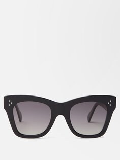 Квадратные солнцезащитные очки из ацетата Celine Eyewear, черный