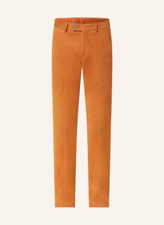 Вельветовые брюки HILTL Extra Slim Fit, темно-оранжевый