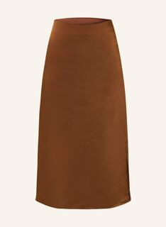 Атласная юбка ONLY, коричневый