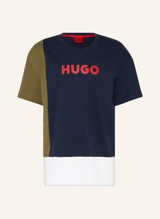 Рубашка HUGO Lounge-COLORBLOCK, темно-синий