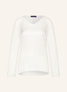 Блуза ELENA MIRO im Materialmix, белый