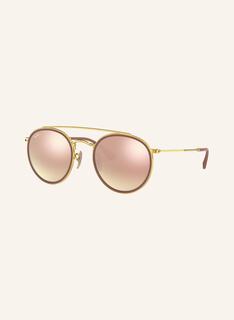 Солнцезащитные очки Ray-Ban RB3647N ROUND, золотой