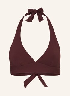 Топ бикини MARYAN MEHLHORN Neckholder SOFTLINE, темно-коричневый