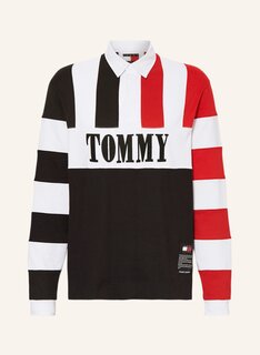 Рубашка TOMMY JEANS Rugbyshirt, черный