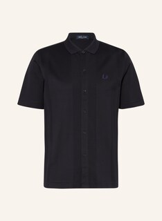 Рубашка FRED PERRY Kurzarm-Regular Fit, темно-синий