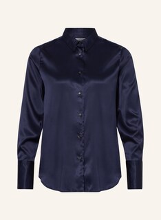 Блуза рубашка rossana diva aus Seide, темно-синий